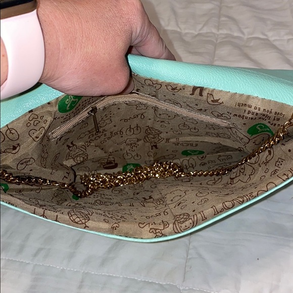 Mint & Gold Clutch/Crossbody - Picture 2 of 3